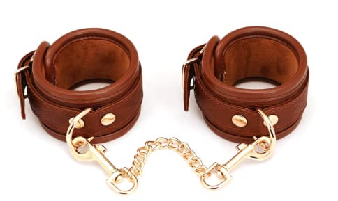 Leder Hand und Fuß Fesseln gepolstert Handfesseln Fußfesseln Fesselset BDSM Fetich Sex spielzeug Bondage Set Für Fesseln sex Fetisch Sexspielzeug für Paare Extrem (Handschellen)