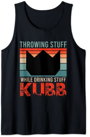 Wikingerschach Spruch Retro Kubb Motiv Kubb Tank Top