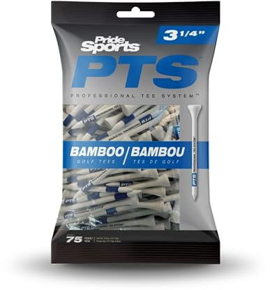 Pride 2024 Professional Tee System (PTS) - Tee da Golf in bambù, 4 Diverse Misure (83 mm)