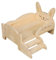 Sparklenut Meerschweinchen Hängematte Holz, Meerschweinchen Bett, Meerschweinchen Versteck mit Treppen, Hängematte für Hamster, Ratten, Frettchen, Chinchilla, Kleintiere (1* Bett Holz)