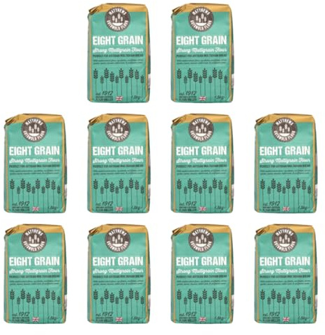 Matthews Eight Grain Multigrain 10X1.5Kg - Artisan Blend of Wheat, Rye, Oat Flakes, Malted Wheat, Maize, Linseed, Sunflower, and Millet Seeds for Baking Bread