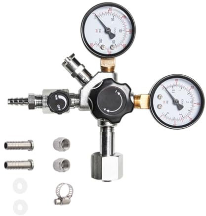 Regulador de CO2 de doble etapa para dispensación de barriles de cerveza y carbonatación de agua de soda Equipo de elaboración de cerveza