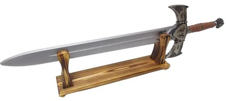 Ausstellungsständer Handgefertigter Schwertständer aus Holz (großes Schwert bis zu 48 Zoll) Halter Sammlerständer Schreibtisch-Display