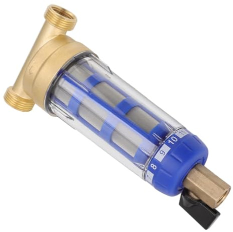 Luobannm Prefiltro de Agua para Sedimentos Centrifugado para Toda la Casa, Cabezal de Cobre Refinado de 40 Μm.