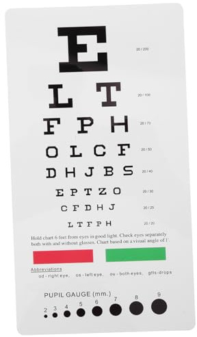 Tabella Oculistica Bifacciale in Pvc per Test Visivi a Parete