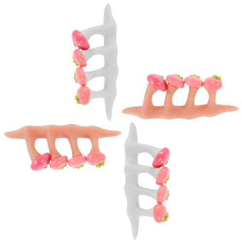 VALICLUD 2sätze Silikon-zehenspreizer Pediküre Fingerspreizer Für Nailart Fußpflege-tools Und Nageltrenner Wiederverwendbar Und Waschbar