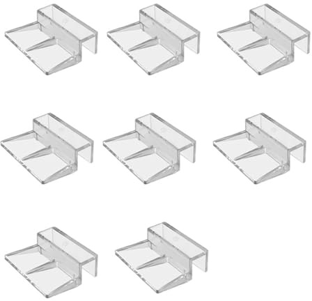 Cnrfeoap 8 Stück Aquarium-Abdeckungs-Clips, hochfester Acryl-Deckel für offene und grasförmige Aquarien, einfach zu bedienen, für guten Halt, Heim-Aquarium-Zubehör