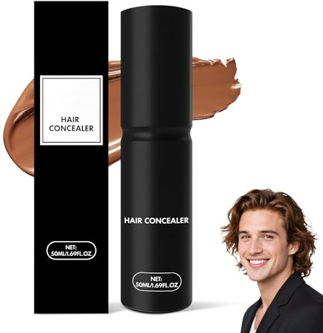 Tiveno Haar-Abdeckcreme, Natürliche Ansatz-Creme, 50ml Scalp Concealer, Haaransatz Abdeckung füller creme, Wasserfest, Langanhaltender, für voller aussehendes Haar (Mittelbraun)