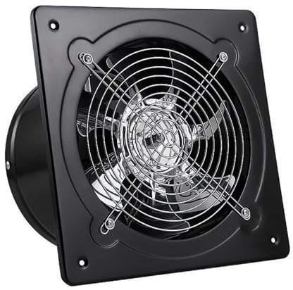 POAHNCU Extractor de aire silencioso Extractor de aire de pared de 4/6/8 pulgadas, silencioso, for baño, con motor sin escobillas y control, rotor exterior. para baño, inodoro y ventilación(6inch)