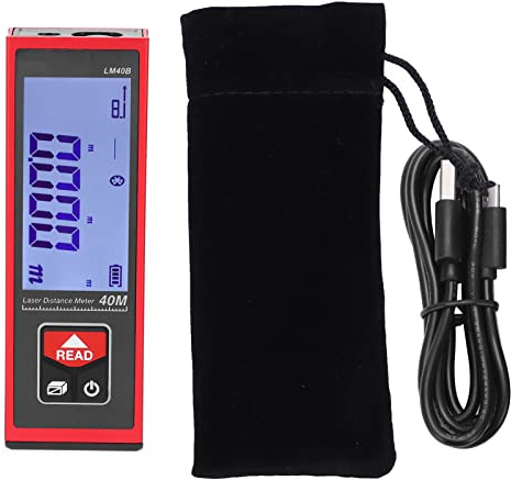 LM40B Mini telemetro elettronico Misuratore di distanza portatile compatto 40 m 131,2 piedi