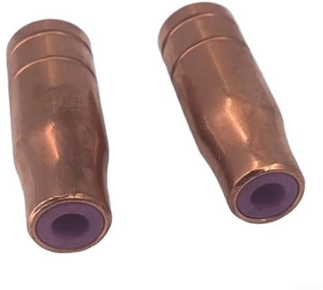 MIGMAG Gasdüsen für Brenner 1415150 15AK Schweißdüse für Standard Fülldraht Schweißbrenner Typ 14/15 AK 15MB 15 Kupfer und Töpfermaterial 2 Stück