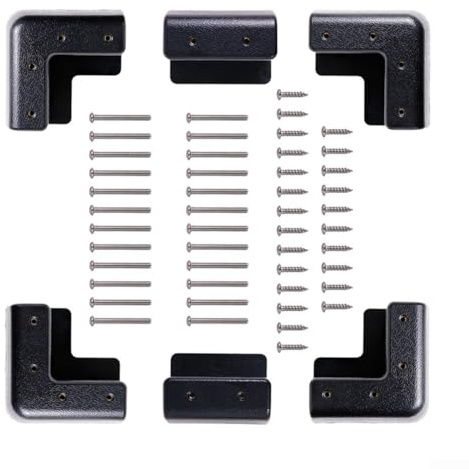Kit de soporte de esquina para montaje en panel solar, material ABS con tornillos para RV y cubiertas de barco, función de desviación de viento