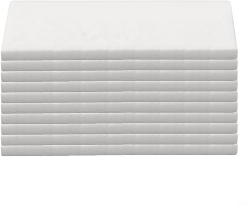 25 Stück schwer entflammbare Baumwolle Ersatz 11,9 x 5,1 cm mit Pinzette für Tisch-Feuerstellen und Kamine, hitzebeständiger Wollschwamm für längere Brenndauer