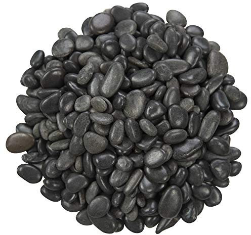 MSI Decorative Polished Black Pebbles, 0.4 Inch, 40 lb. Bag