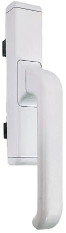 effedielle CREMONESE GIESSE 1004 MANIGLIA PER INFISSI IN ALLUMINIO ESTERNI PERSIANA Colore bianco RAL 9010-Ambidestra Bidirezionale Apertura Esterna