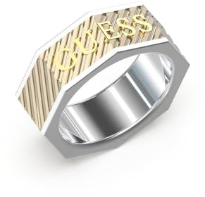 GUESS Bond Street - Bague en Acier inoxydable Pour Homme - Cadeau Parfait Pour Homme élégant., small, Acier inoxydable, Non Applicable
