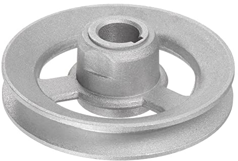 sourcing map Kupplungsmotor-Riemenscheibe für industrielle Nähmaschinen, 15 mm Innendurchmesser, 85 mm Außendurchmesser, Aluminium, elektrische Umlenkrolle