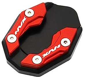 Für NVX155 AEROX155 NVX 155 AEROX 155 Motorrad Kickstand Fuß Seitenständer Verlängerungspad Erweitertes Stativ (Farbe : Red, Größe : 2)