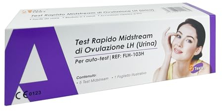 Midstream Schnelltest (LH) 5 Stück, kann Ihnen helfen, schwanger zu werden, hohe Präzision und Zuverlässigkeit, einfach zu bedienen