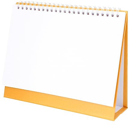 HAPINARY Hochwertiger handbemalter Kalender. Leerer Tischkalender zur Personalisierung und für Notizen.