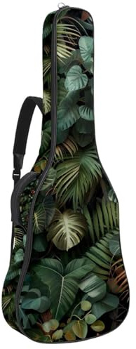 Pink Rose Nahtloses Muster Gepolsterte Gitarrentasche Schützende Akustikgitarre Cover Gigbag für E-Bass Klassikgitarre, Mehrfarbig 10, 42.9x16.9x4.7 in, Lässiger Tagesrucksack