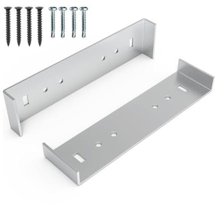 Gupcaqosjw Soporte de montaje para buzón de correo, 2 piezas, placa adaptadora de aluminio con tornillo, soportes para estanterías, herramientas y mejoras para el hogar para familia, amigos, hogar