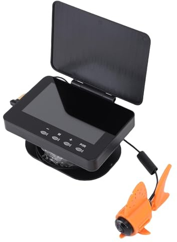 Yanmis Unterwasserkamera Fischfinder, 1080p HD 5MP 195 ° Weitwinkel 4,3 Zoll Bildschirm mit 1500 Cd Helligkeit, 8-10 Stunden Arbeit, 20 M Kabel, für Floßfischen, Eisfischen, Aquakultur