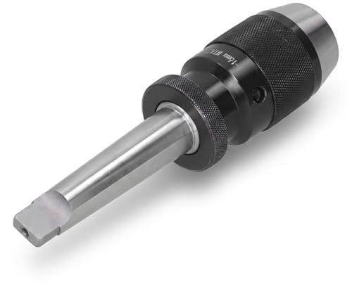 Mandril de Taladro con Autobloqueo Integrado, Mandril de Precisión 1-16mm, MT3 - Alta Exactitud, Autoajuste Seguro, Compatible con Torno y Fresadora