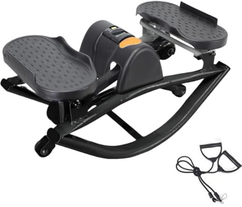 Rock Stepper Machine Side to Side | Equipo de ejercicio | Steppers compactos de lado a lado | para piernas, glúteos, abdominales, mujeres, hombres, hogar, dormitorio, oficina, gimnasio