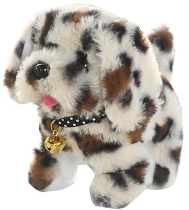 Generico Cane giocattolo elettronico, cane robot di peluche | Giocattolo da passeggio animato | Cane elettronico da passeggio interattivo, adorabile cane robot realistico per bambini, ragazzi e rag