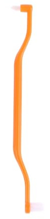 Cepillo Interdental de doble haz for limpieza de dientes, cepillo dental suave, utensilio for cuidado bucal, implante capilar de cabeza pequeña for adultos(Orange)