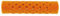 Metallwickler beflockt, lang 13 mm orange 12er Pack 65 x 13 mm mit samtweicher Beschichtung