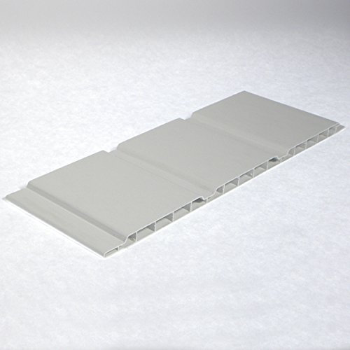 10 x 2.5m Length x 300mm UPVC Plastic Soffit Board White Hollow Cladding