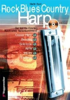 Logistikzentrum Voggenreiter Verlag GmbH Rock Blues Country HARP - arrangiert für Mundharmonika - mit CD [Noten/Sheetmusic] Komponist: ROST Martin