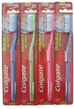 Pack of 12.Toothbrush, Colgate Double Action, medium, 18 cm.