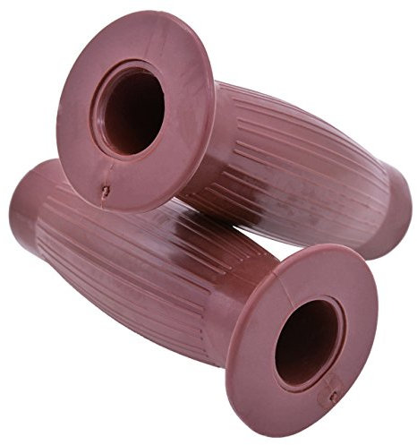 NATGIC Motorradgriff 1 Paar Gummi 2,2 cm (7/8 Zoll) Motorrad Lenker Motorrad Griffe - braun