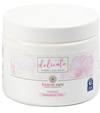 FOREVER NEW Delicate Hypoallergenic Laundry Detergent Powder - 6-8 Large Loads - Gentle washing detergent for Silk, Cashmere, Bra, Undergarments, Cotton, Wool, etc. - Unscented - 4oz
