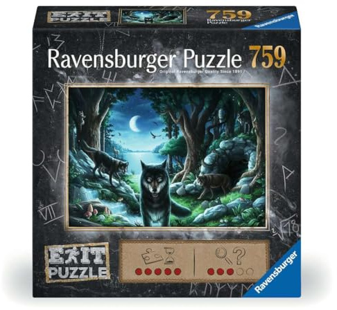 Ravensburger EXIT Puzzle Wolfsgeschichten - 759 Teile Escape Puzzle | 759 Teile Escape Room Puzzle, Erwachsenenpuzzle, Geschenk für Rätsel-Fans, Für Einsteiger und Fortgeschrittene