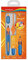 KeyRoad Ergonomischer Tintenroller 0.7mm/Schreibfarbe blau/Loch zum Aufhängen/Einschließlich 6 Patronen mit blauer Tinte/Namensschild, 1 Stück, Farbe zufällig