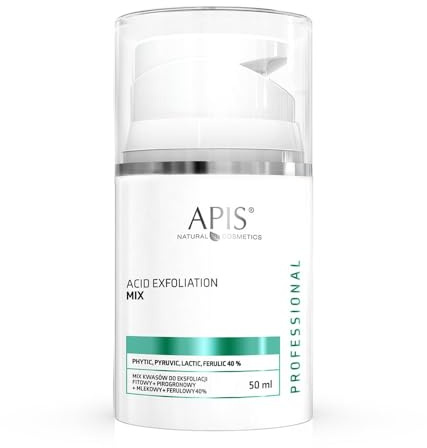 APIS Säuren-Mix zur Exfoliation Phytin-, Brenztrauben-, Milch- und Felurasäure 40% | Exfoliation und chemisches Abschuppen | 50 ml