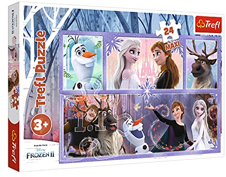 Trefl, Puzzle, Eine Welt voller Magie, 24 Maxiteile, Disney Frozen 2, für Kinder ab 3 Jahren
