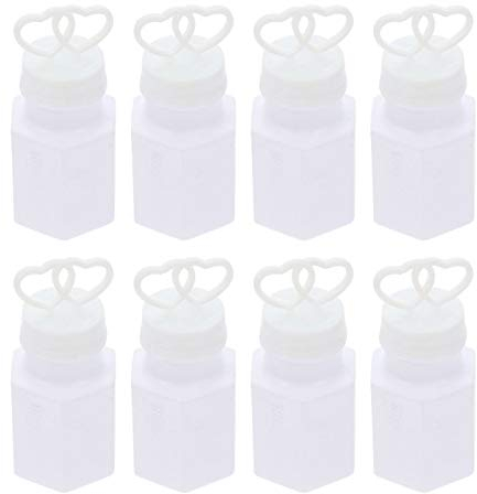 16st Blasen Stab Leere Flasche Klare Luftblasenflasche Seifenblasen-zauberstab Nachfüllbare Seifenblasenflasche Kinder Bubble Stick Sprudelwasser Kleinkind Plastik Weiß Weihnachten