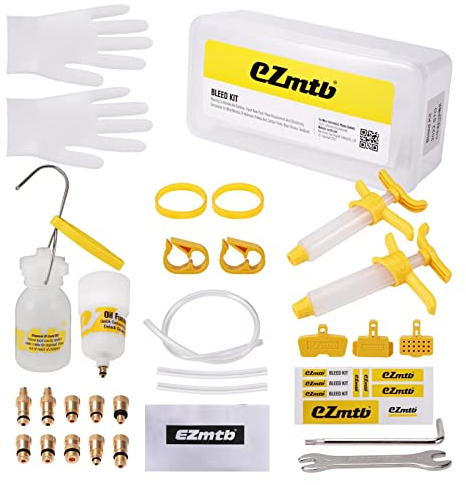hydraulische Scheibenbremse,Entlüftungsset Fahrrad-Hydraulik-Scheibenbremsöl-Mineral-Entlüftungsset-Werkzeugset für Shimano,für MAGURA,für Fahrradbremsen-Reparaturwerkzeuge der SRAM-Serie(WIE ZEIGEN)