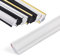 GHIBFBT Molduras decorativas autoadhesivas, 5 m, molduras de techo triangulares de PVC, flexible y ligero, zócalo autoadhesivo para bordes de pared, bordes de azulejos (blanco - pequeño)
