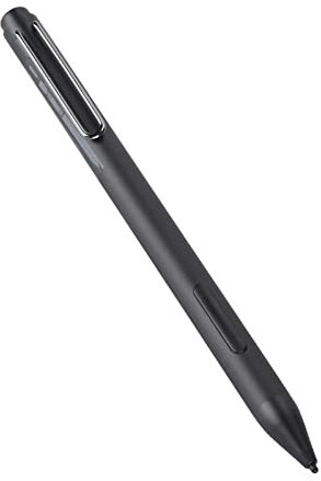 Universal Stylus Touch Pen 1024 Druckempfindlichkeitsstufen Tablet mit Zwei Seitlichen Tasten für Asus HP Dell usw. (Schwarz) Tragbarer Professioneller (Schwarz)