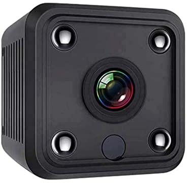Geieold 1 Set Mini-Kamera, Überwachungskamera, Live-Übertragung, Handy, App, Kamera, Live-Übertragung, Handy, App, Schwarz