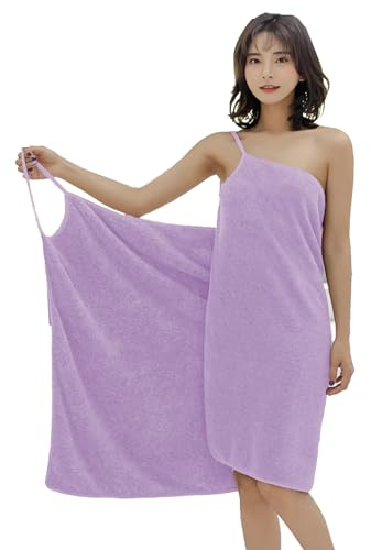 SJTJSPX Saunakilt Damen Saunatuch Weich Bademantel Sling Baderock Wrap Tragbar Badetuch Frauen Saunahandtuch Mikrofaser Duschtuch für Dusche Pool Spa Badezimmer(Geeignet für unter 60kg)