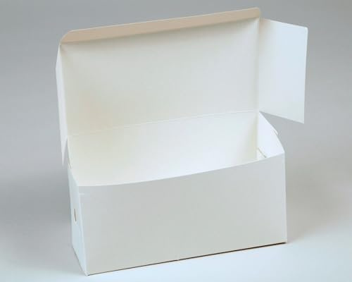 bag it Paper Cake Boxes Single Slice/Cupcakes Wedding Birthday Party Favor Boxes 4 x 4 x 8 - Pack of 20