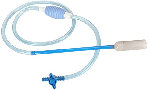 flexman Limpiador de Tanque de Peces, Kit de Cambiador de Agua Manual para Acuario de 8.5 Pies, Aspirador de Grava con Sifón para Tanque de Peces con Válvula de Salida para Acuarios Pequeño