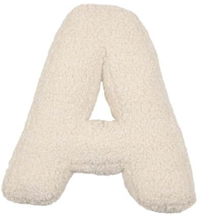 Milageto Cuscino di Peluche a Forma di Lettera, Regalo di Compleanno, Cuscino Decorativo da abbracciare, per Divano e Letto, a